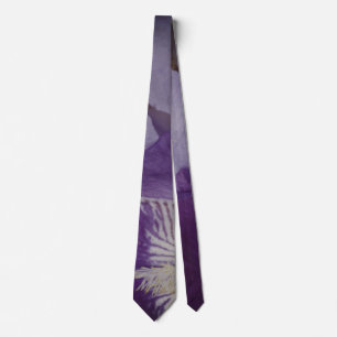 Lila Iris flral Detail Krawatte