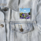 Lila Iris Garden Button (Beispiel)