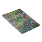 Lila Iris Garden Impressionist Notebook Notizblock (Rechte Seite)