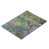 Lila Iris Garden Impressionist Notebook Notizblock (Linke Seite)