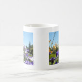 Lila Iris Garden Kaffeetasse (Mittel)