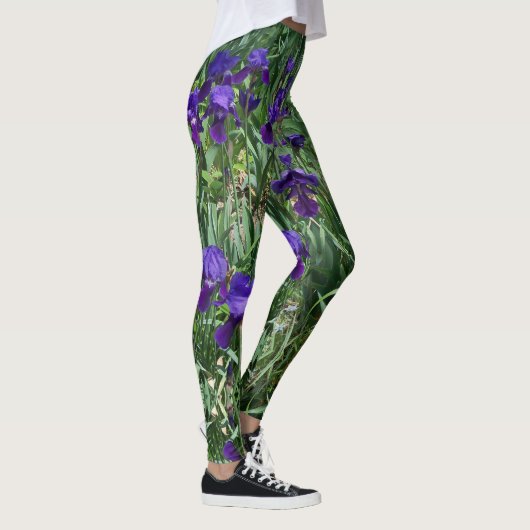 Lila Iris Garden Print-All-Over-Leggings Leggings (Rechts)