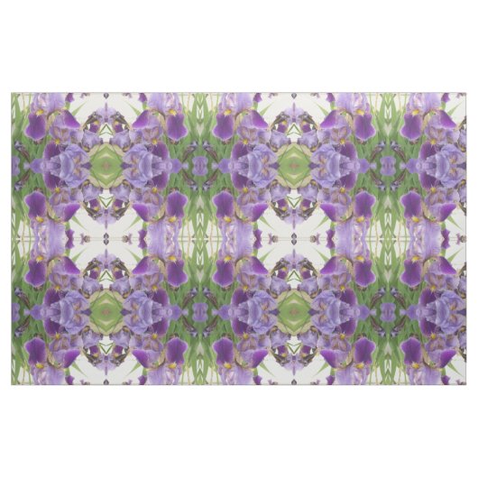Lila Iris Gemustert Fabric Stoff (Yard (91,4 cm))