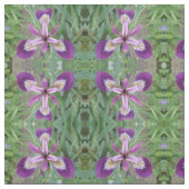 Lila Iris Gemustertes Gewebe Stoff (Muster)