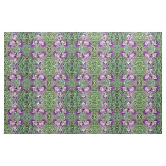 Lila Iris Gemustertes Gewebe Stoff (Fat Quarter (45,7 x 55,9 cm))