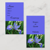 Lila Iris-Geschäfts-Karte Visitenkarte (Vorne/Hinten)