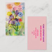 "Lila Iris-" Geschäfts-Karte Visitenkarte (Vorne/Hinten)
