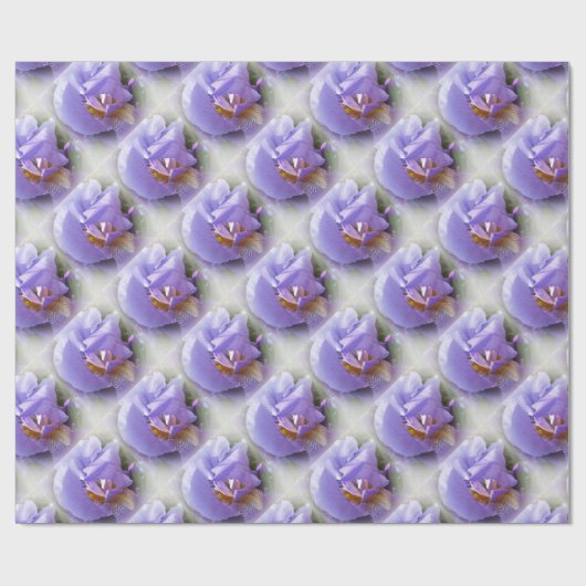 lila Iris Geschenkpapier (Flach)