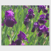 Lila Iris Geschenkpapier (Flach)