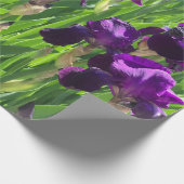 Lila Iris Geschenkpapier (Ecke)