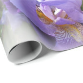 lila Iris Geschenkpapier (Rolleneckpunkt)