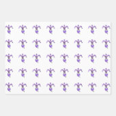 Lila Iris-Geschenkpapierbögen Geschenkpapier Set (Vorderseite 2)