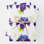 Lila Iris Gift Wrap Geschenkpapier Set (Beispiel)