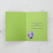 Lila Iris grün wird meine Bridesmaid-Karte sein Einladung (Innenseite)