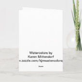 Lila Iris-Grußkarte Karte (Rückseite)