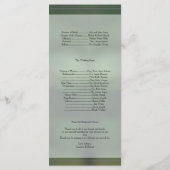 Lila Iris-Hochzeitsprogramm Programm (Rückseite)