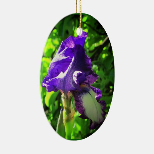 Lila Iris im Sommer Keramikornament (Rechts)