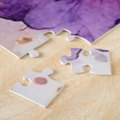 Lila Iris in Wasserfarbe Puzzle (Seite)