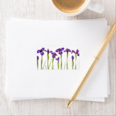 Lila Iris - Iris-Blume - angepasste Vorlage Adressaufkleber (Insitu)
