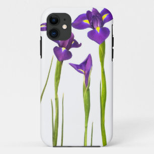 Lila Iris - Iris-Blume kundengebundene Schablone iPhone 11 Hülle