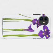 Lila Iris - Iris-Blume kundengebundene Schablone Case-Mate iPhone Hülle (Rückseite (Horizontal))