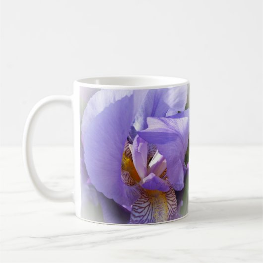 lila Iris Kaffeetasse (Links)