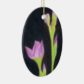Lila Iris Keramik Ornament (Rechts)