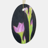Lila Iris Keramik Ornament (Links)