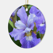 Lila Iris Keramik Ornament (Links)