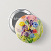 "Lila Iris-" Knopf Button (Vorne & Hinten)
