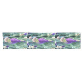 lila Iris-Knoten Kurzer Tischläufer (Horizontal)