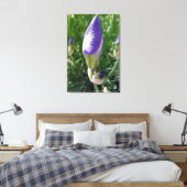 lila Iris-Knoten Leinwanddruck (Insitu (Schlafzimmer))