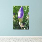 lila Iris-Knoten Leinwanddruck (Insitu (Holzboden))
