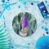 lila Iris-Knoten Pappteller (Party)
