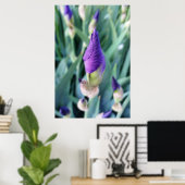 lila Iris-Knoten Poster (Heimbüro)