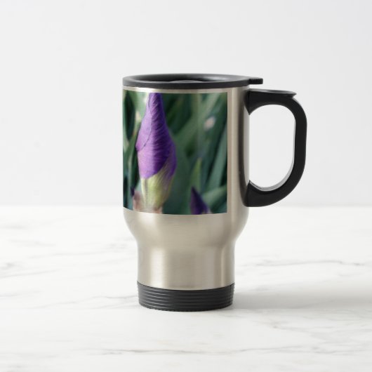 lila Iris-Knoten Reisebecher (Rechts)