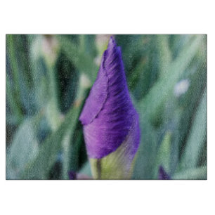 lila Iris-Knoten Schneidebrett