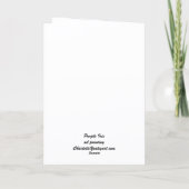 Lila Iris Kunstpostkarte Dankeskarte (Rückseite)
