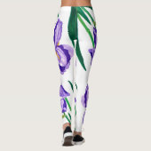 Lila Iris-Leggings Leggings (Rückseite)