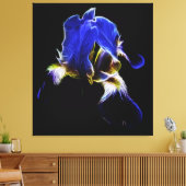 Lila Iris Leinwanddruck (Insitu (Wohnzimmer))