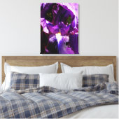 Lila Iris Leinwanddruck (Insitu (Schlafzimmer))