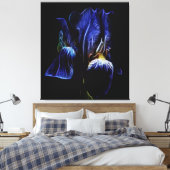 Lila Iris Leinwanddruck (Insitu (Schlafzimmer))