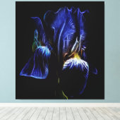 Lila Iris Leinwanddruck (Insitu (Holzboden))