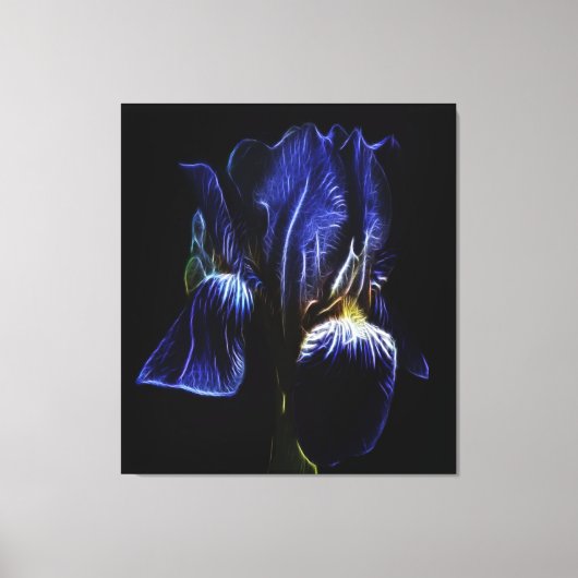 Lila Iris Leinwanddruck (Vorderseite)