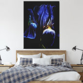 Lila Iris Leinwanddruck (Insitu (Schlafzimmer))