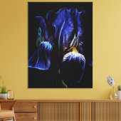 Lila Iris Leinwanddruck (Insitu (Wohnzimmer))