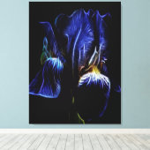 Lila Iris Leinwanddruck (Insitu (Holzboden))