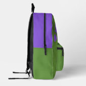 Lila Iris-Malerei - Original Blume Kunst Bedruckter Rucksack (Links)