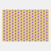 Lila Iris-Malerei - Original Blume Kunst Geschenkpapier Set (Vorderseite)