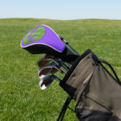 Lila Iris-Malerei - Original Blume Kunst Golf Headcover (In SItu)
